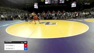 285 lbs Cons 16 #2 - Redmond Lindsey, OK vs William Barrett, PA