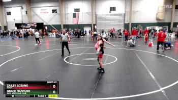 82-90 lbs Quarterfinal - Zailey Lozano, Holly vs Grace Mancuso, Hays Wrestling Club