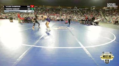 B4A-120 lbs Quarterfinal - Kyler Thompson, Weatherford vs Westin Vanzant, Bristow