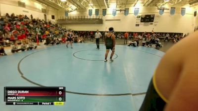 285 lbs Semis (4 Team) - Mars Soto, Broomfield vs Diego Duran, Valley