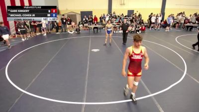 132 lbs Cons. Round 5 - Gabe Kingery, IA vs Michael Cohen Jr, MN