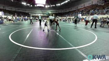 46 lbs Consi Of 8 #1 - Cassius Bennett, Tulsa North Mabee Stampede vs Nash McCuistion, Pryor Tigers