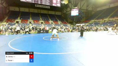 220 lbs Cons 16 #1 - Brennan Carey, Missouri vs Leonardo Tovar, Illinois