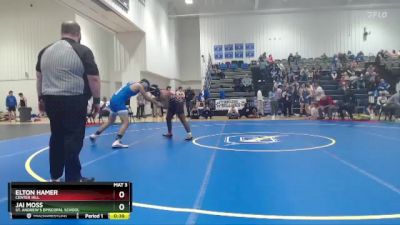 190 lbs Cons. Round 2 - Jai Moss, St. Andrew`s Episcopal School vs Elton Hamer, Center Hill