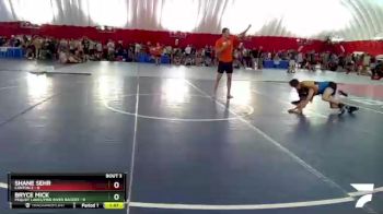 106 lbs Round 2 (4 Team) - Bryce Mick, Pequot Lakes/Pine River Backus vs Shane Sehr, Canton 2