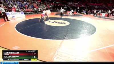 1A 157 lbs Cons. Round 2 - Anthony Bauer, Oregon vs Kelton Graden, Stanford (Olympia)