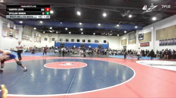 157 Boys Quarterfinal - Daryn Leon, Brawley vs Dyllan Irmen, Rancho Bernardo