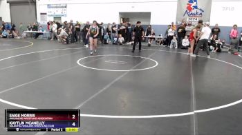 140 lbs 1st Place Match - Kaytlin McAnelly, Soldotna Whalers Wrestling Club vs Saige Morris, Avalanche Wrestling Association