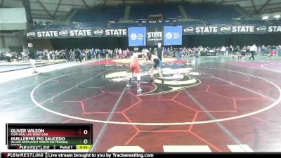 92 lbs Cons. Semi - Guillermo Pio Saucedo, Inland Northwest Wrestling Training Center vs Oliver Wilson, Team Real Life Wrestling
