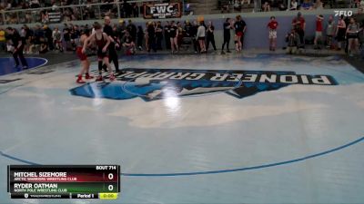 110 lbs Semifinal - Mitchel Sizemore, Arctic Warriors Wrestling Club vs Ryder Oatman, North Pole Wrestling Club