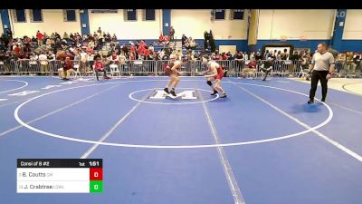 160 lbs Consi Of 8 #2 - Brendan Coutts, Catholic Memorial vs John Crabtree, Lowell