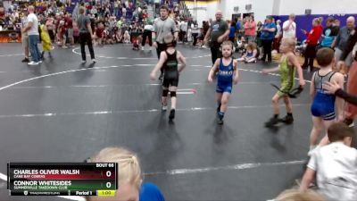 53 lbs Semifinal - Charles Oliver Walsh, Cane Bay Cobras vs Connor Whitesides, Summerville Takedown Club