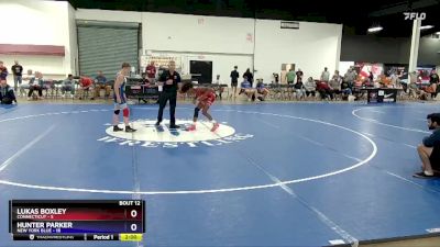 110 lbs Round 3 (8 Team) - Lukas Boxley, Connecticut vs Hunter Parker, New York Blue