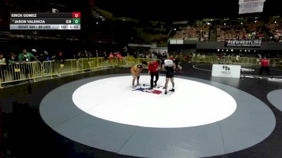 86 lbs Quarters - Erick Gomez vs Jason Valencia, Club Lucha Wrestling