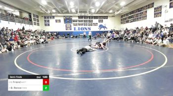 285 lbs Semifinal - Jon Lettre, Cony vs Owen Bourque, Kennebunk