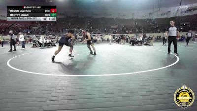 B6A-215 lbs Semifinal - Destry Lujan, Yukon vs Devon Lacroix, Westmoore