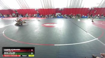 126 lbs Round 2 (6 Team) - Keon Callies, Rochester Century vs Cooper Schramski, Cumberland