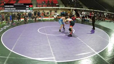 157 lbs Champ. Rd Of 16 - Logan Riga, Oregon vs Anakin Hayes, Hawaii