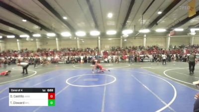 88 lbs Consi Of 4 - Octavio Castillo, Juggernaut WC vs Traeston Cloward, Rifle