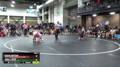 190 lbs Round 1 (16 Team) - Anna Lopez, Sisters On The Mat vs Chloe Sexton, Sebolt Women Wrestling Academy