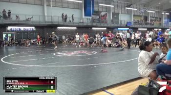 132 lbs Semis & 3rd Wb (16 Team) - Hunter Brown, Beach Bombers vs Jay Zito, Alabama Elite Gold