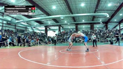 215 lbs Quarterfinal - Christian Kirkpatrick, Bishop Gorman HS vs Hudson Koch, Mcqueen