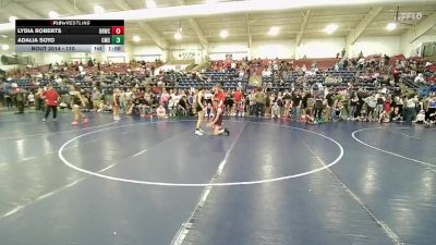 110 lbs Champ. Round 1 - Lydia Roberts, Bear River Wrestling Club vs Adalia Soto, Carbon Middle School