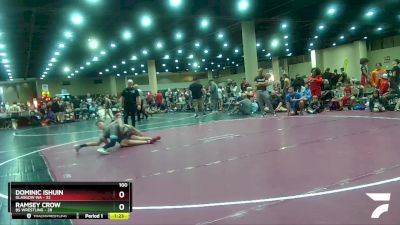 100 lbs Placement (16 Team) - Dominic Ishuin, Glasgow WA vs Ramsey Crow, BS Wrestling