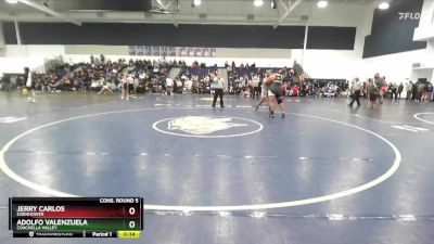 285 lbs Cons. Round 5 - Adolfo Valenzuela, Coachella Valley vs Jerry Carlos, Eisenhower