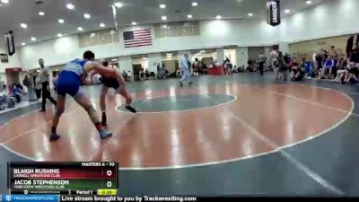 70 lbs Semifinal - Blaigh Rushing, Carroll Wrestling Club vs Jacob Stephenson, Yorktown Wrestling Club