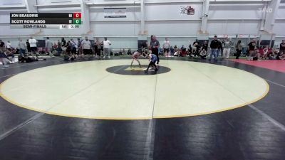 55 lbs Semifinal - Jon Beaudrie, MI vs Scott Rowlands, DE