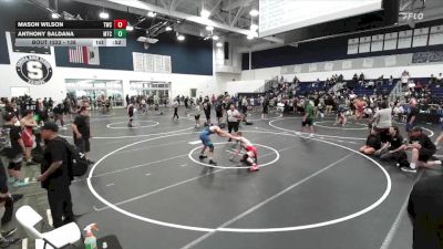 138 lbs Cons. Round 4 - Mason Wilson, Threshold Wrestling Club vs Anthony Saldana, Mantanona Training Center