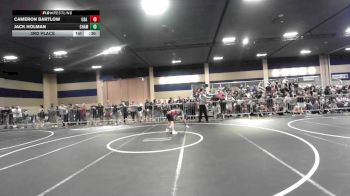 102 lbs 3rd Place - Cameron Bartlow, USA Gold vs Jack Holman, Champions WC