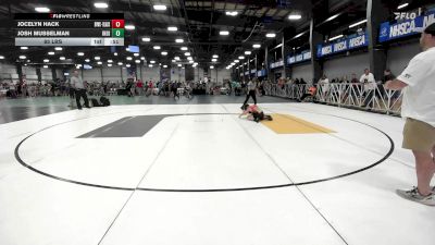 85 lbs Rr Rnd 2 - Jocelyn Hack, Buffalo Valley Wrestling Club EL Blue vs Josh Musselman, Indiana Outlaws Red