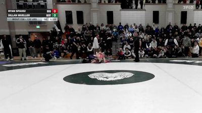 132 lbs Final - Ryan Spahiu, Hingham vs Dillan Mueller, Norton