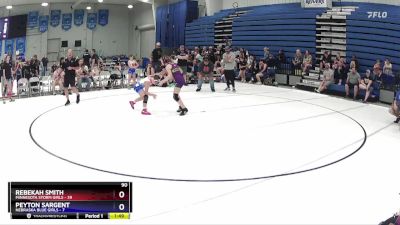 90 lbs Round 4 (6 Team) - Peyton Sargent, Nebraska Blue Girls vs Rebekah Smith, Minnesota Storm Girls