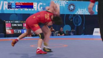 55 kg 1/4 Final - Meilin Zhou, China vs Anja Epp, Switzerland