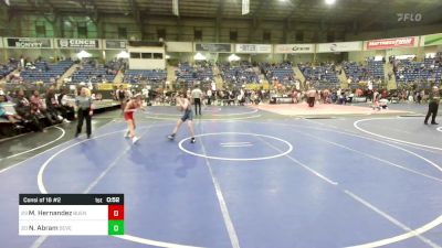 100 lbs Consi Of 16 #2 - Matthew Hernandez, Buena Vista Middle School vs Noah Abram, Severance MS