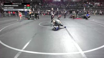 95 lbs Quarterfinal - Sebastian Santana, Fair Lawn vs Jake Loiseau, Upper Township