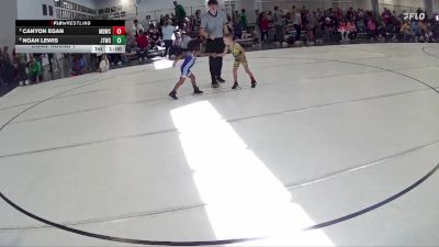 9 lbs Cons. Round 1 - Noah Lewis, Junior Titans Wrestling Club vs Canyon Egan, Midwest Destroyers Wrestling Club
