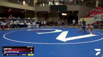 126 lbs Quarterfinal - Jake Kos, MN vs Orlando Mcclain, OK