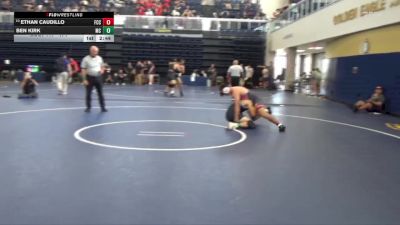 174 lbs Champ. Round 1 - Ben Kirk, Moorpark College vs Ethan Caudillo, Fresno City College