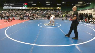 150 lbs Consi Of 8 #1 - Dominic Wilson, TX vs Bentley Sly, NC
