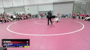 157 lbs Semis & 3rd Wb (16 Team) - JD Sigman, Oklahoma Blue vs Taye Wilson, Kansas Blue