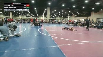 132 lbs Champ. Round 1 - Jayden Stitt, Young Guns Nashville vs Drew Bensinger, Tough House Wrestling Club