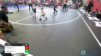 43-46 lbs Consolation - Preston Williams, Tiger Trained Wrestling vs Jensen Morgan, Prairie Grove Youth Wrestling