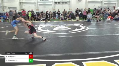 90-J lbs Semifinal - Bradley Burtch, MI vs Dominic Giannoni, NY