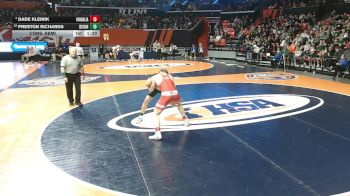 1A 150 lbs Cons. Semi - Dade Kleinik, Vandalia vs Preston Richards, Dixon (H.S.)
