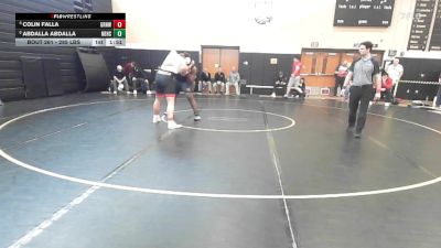 285 lbs Quarterfinal - Colin Falla, Greenwich vs Abdalla Abdalla, New Britain