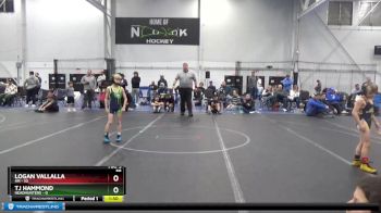56 lbs Semis (4 Team) - Logan Vallalla, 4M vs TJ Hammond, Headhunters